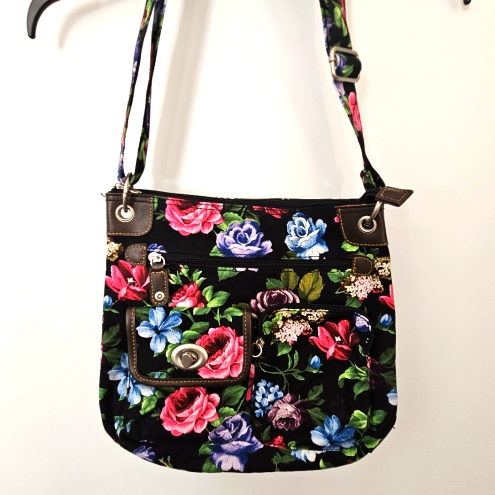 Floral Pattern Crossbody Purse/Bag